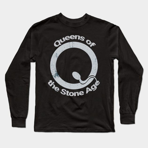 Queens of the Stone Age Vintage Long Sleeve T-Shirt by Glitch LineArt